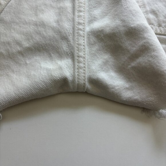 Levi’s White 501 Buttonfly Jean Shorts Size 26 - Picture 9 of 15
